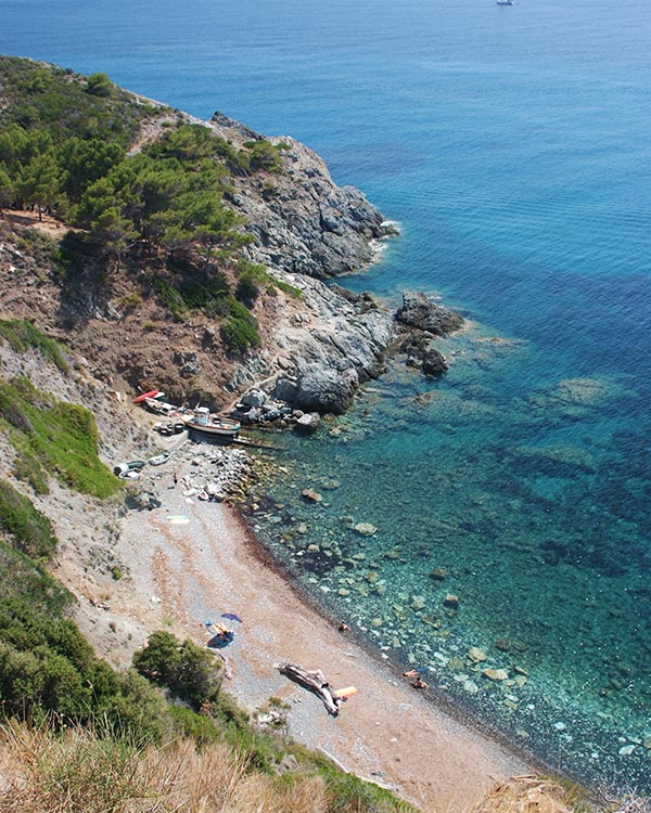 Una spiaggia di Pomonte, Isola d'Elba