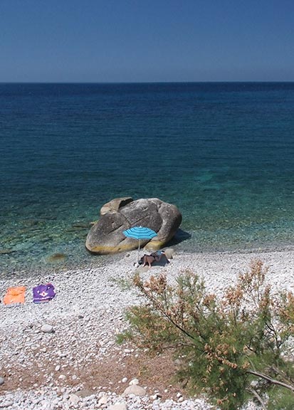 A beach in Pomonte, Island of Elba