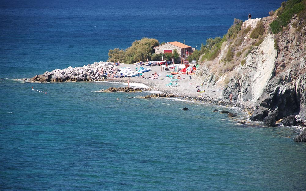 Una spiaggia di Pomonte, ISoal d'Elba
